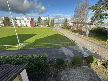 View onto Sports Ground